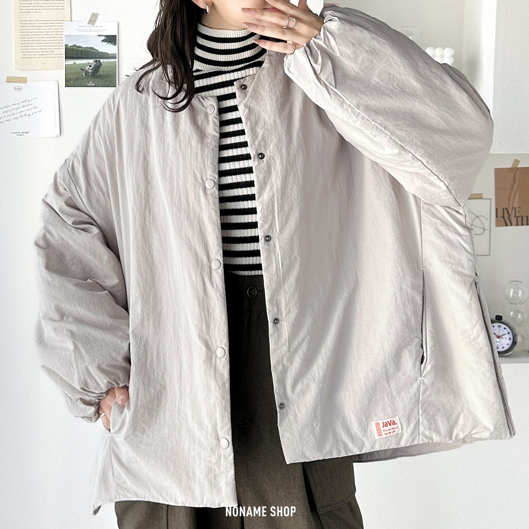 JAVA Collaboration 輕量 無領夾克 四色 (女款)