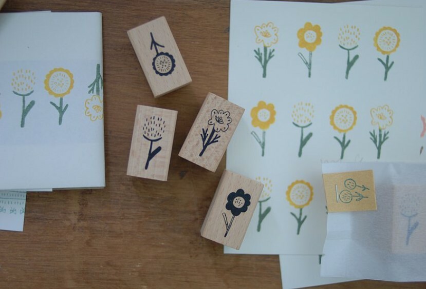 ko shima takumi jou flower stamp set 4