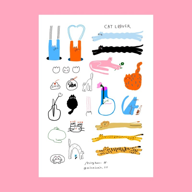 miii｜絕版｜紋身貼紙｜貓咪款