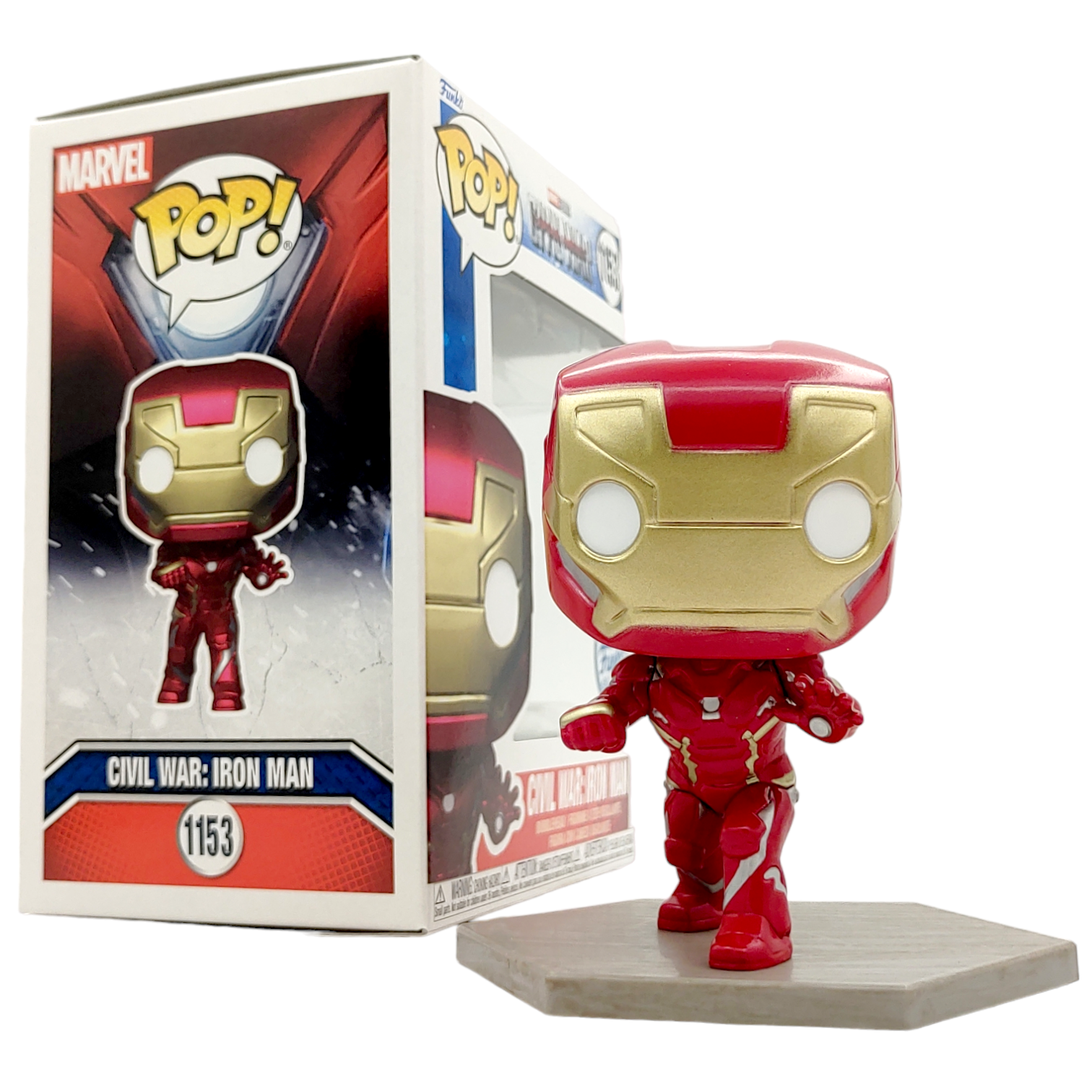 FUNKO POP<美國隊長3-英雄內戰12公仔套裝>Iron Man-NO.1153