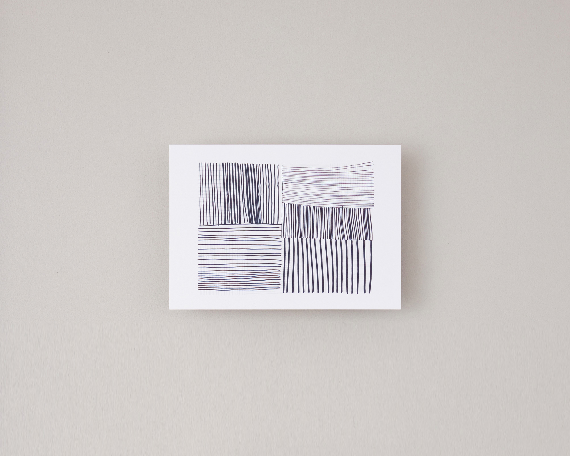 明信片 / 編織深藍