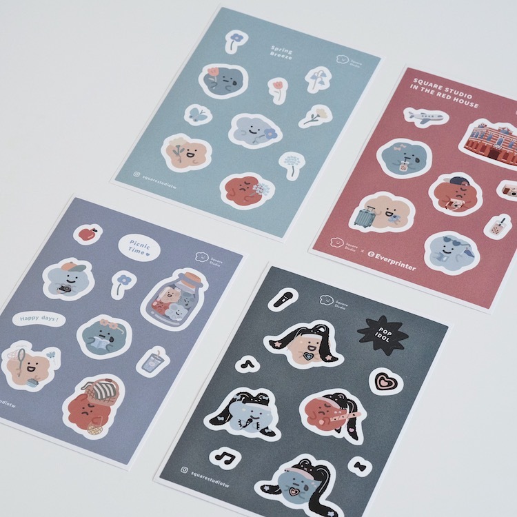 圖鑑貼紙 共6款