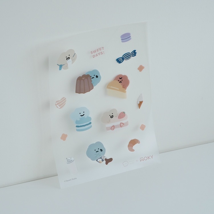 WOKY 聯名防水貼紙