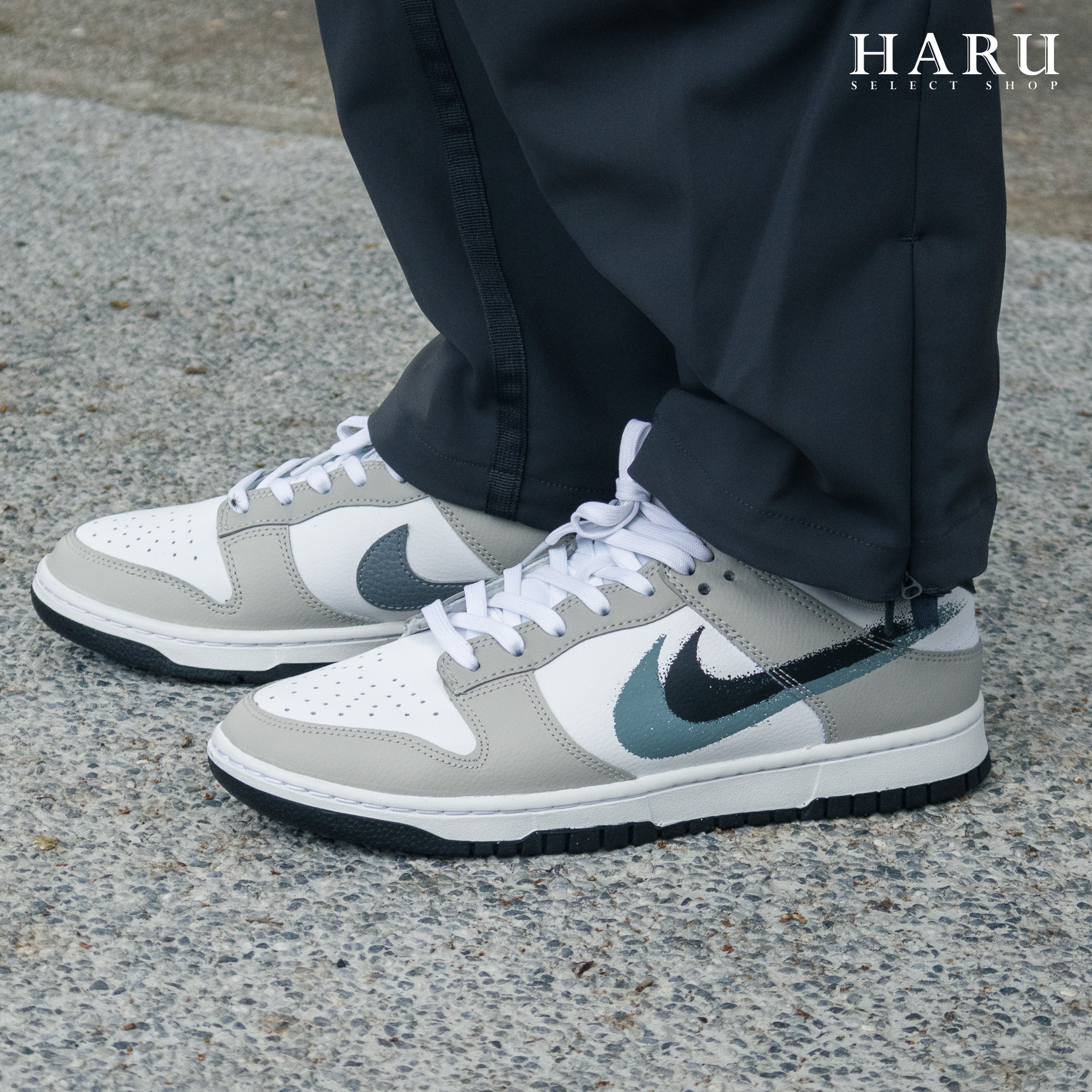 Nike Dunk Low 骨白 解構 雙鉤 鴛鴦 黑灰白 煙灰 男女復古休閒鞋 FD0661-100