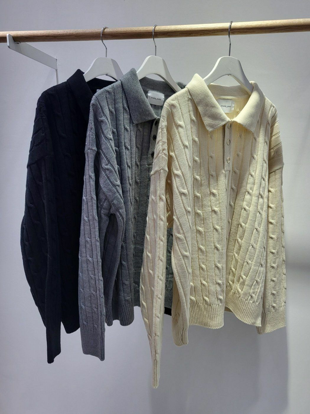 扭紋長袖PoloTee Crunky_youth-003T