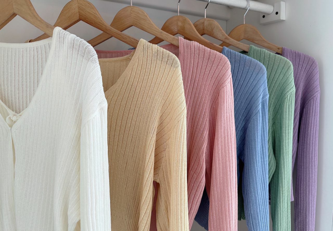 SET 2PC RIBBON FRONT CARDIGAN