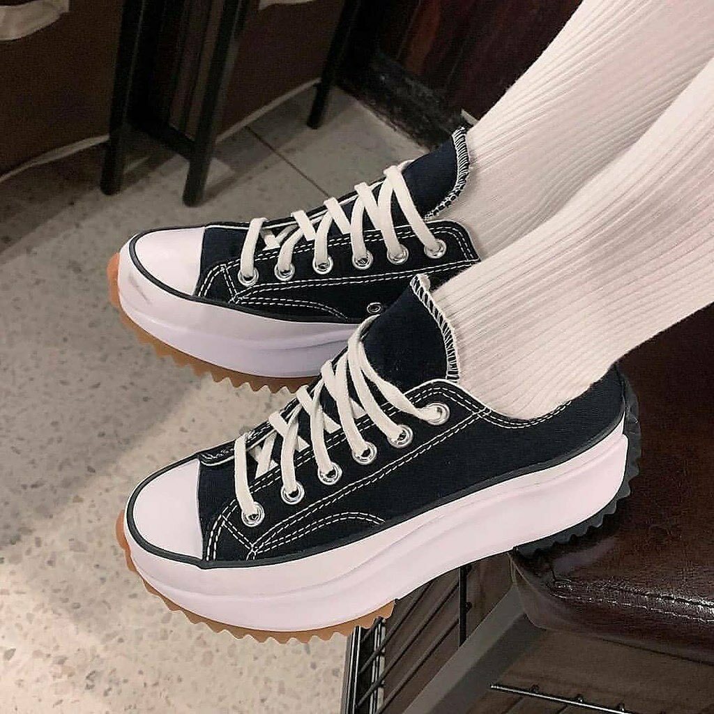 CONVERSE RUN STAR LOW 低筒 鋸齒 黑色 厚底 鋸齒 168816C / 現+調