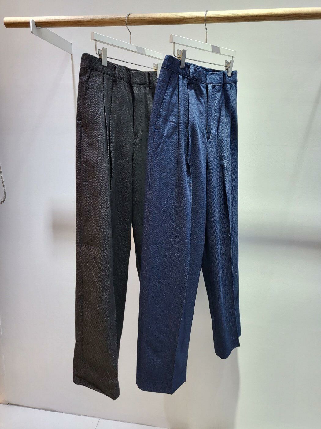 暗紋鬆身西褲 Crunky_youth-007P