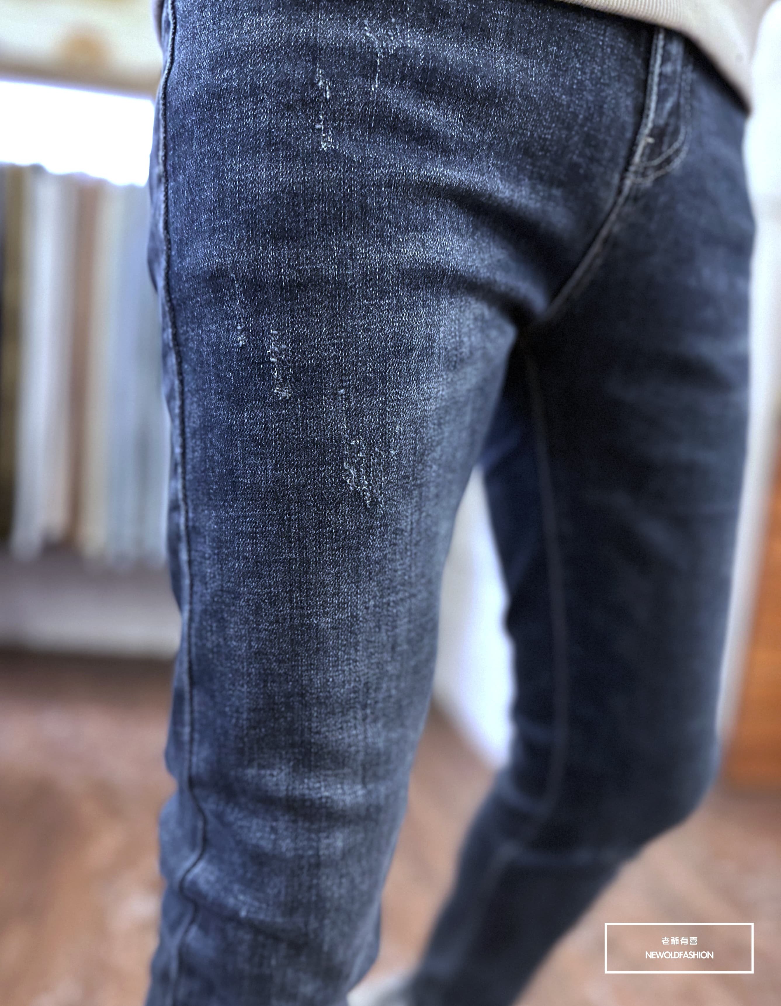 『新品上市』重磅仿舊藍抓痕小直筒(NOF23105082)