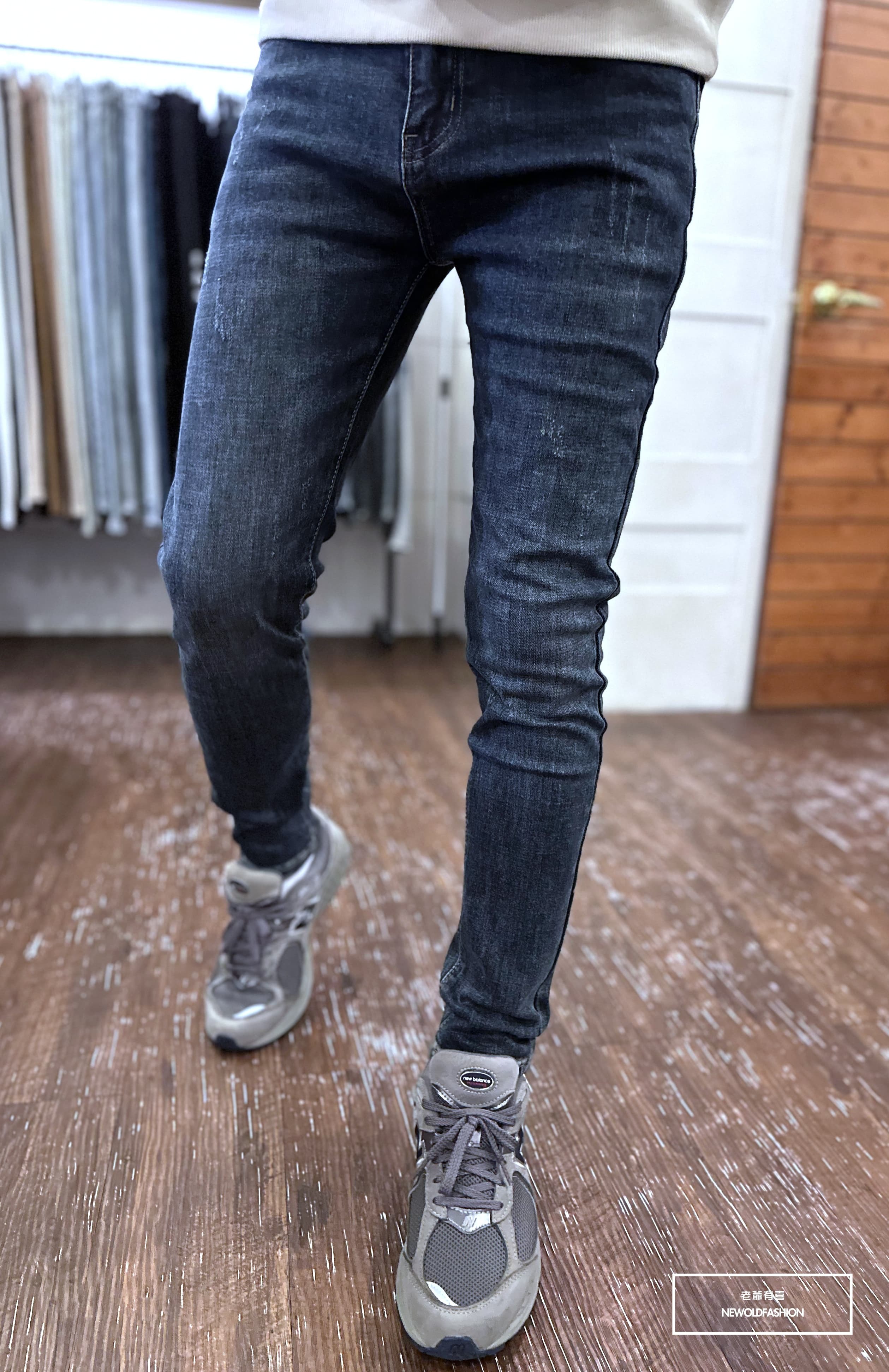 『新品上市』重磅仿舊藍抓痕小直筒(NOF23105082)