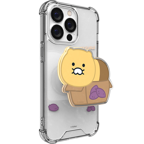 Kakao Friends - Clear Stand Hard Case - 春植系列 氣墊防撞支架透明手機保護硬殼 16 S24 S2