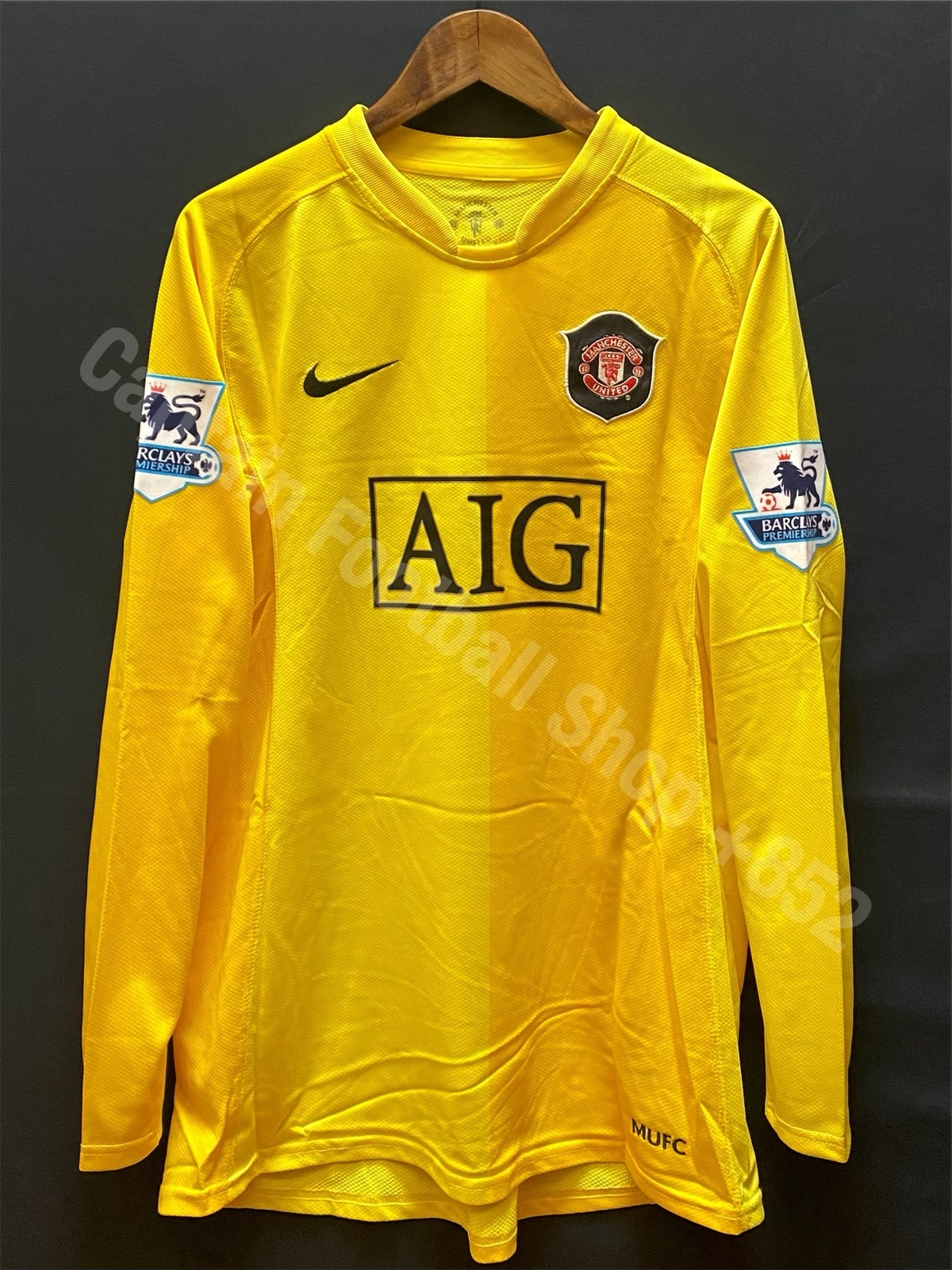 曼聯 2006-2007 Nike 黃色龍門球衣 #1 VAN DER SAR