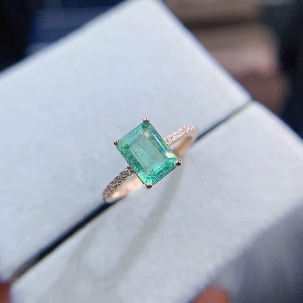 天然哥倫比亞祖母綠 戒指