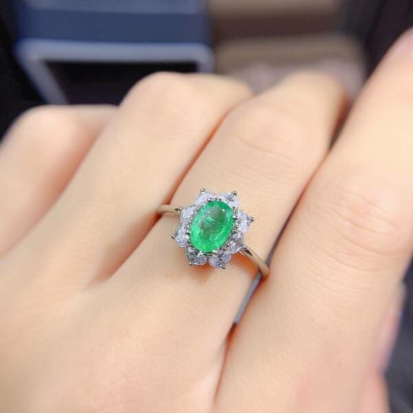 天然哥倫比亞祖母綠 戒指