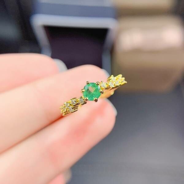天然哥倫比亞祖母綠 戒指