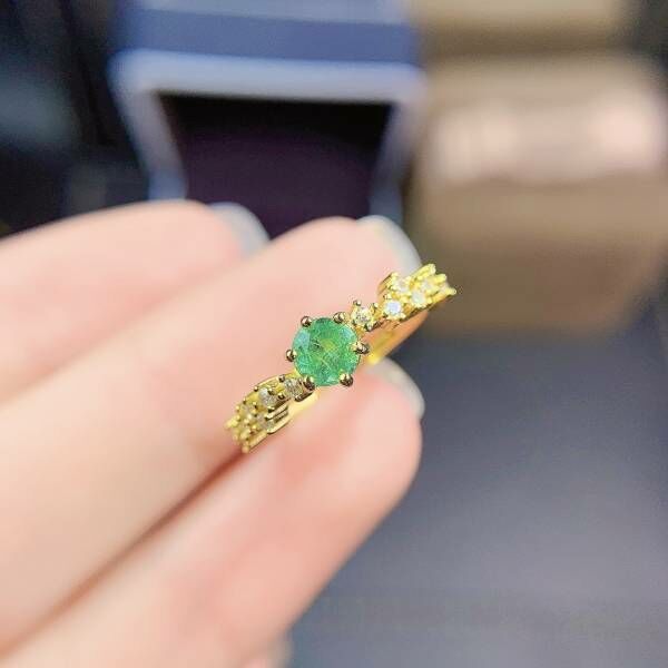 天然哥倫比亞祖母綠 戒指