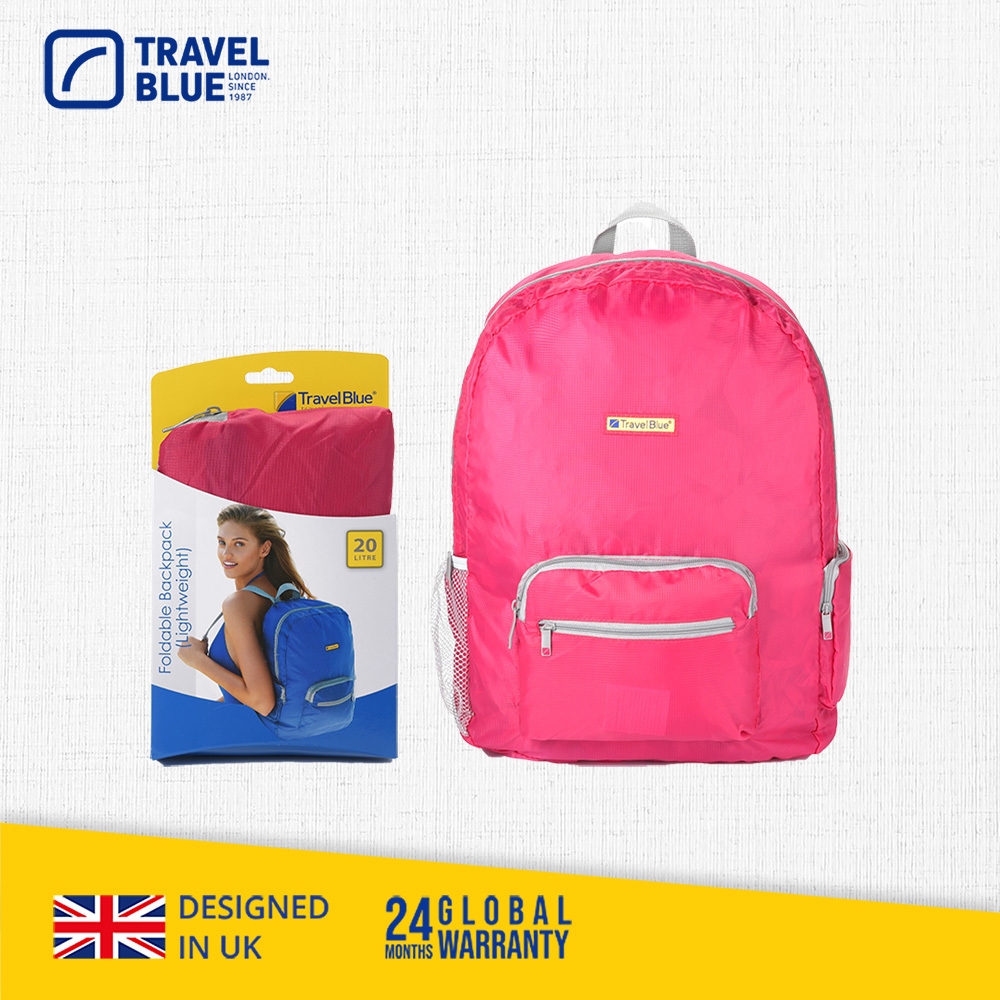 【Travel Blue 藍旅】Foldable 輕便型摺疊背包 (20L) - 3色可選