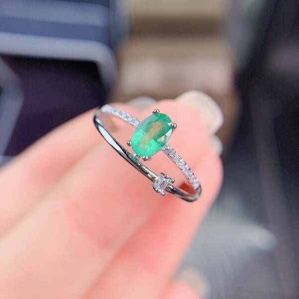 天然哥倫比亞祖母綠 戒指