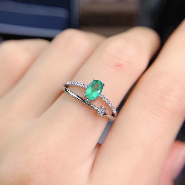 天然哥倫比亞祖母綠 戒指