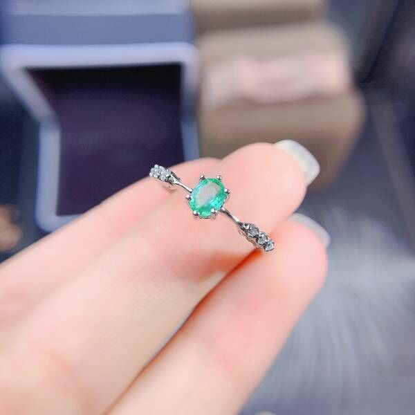 天然哥倫比亞祖母綠 戒指