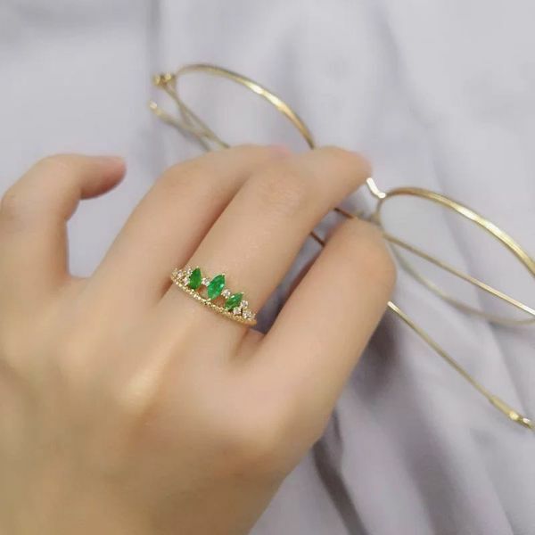 天然哥倫比亞祖母綠 戒指