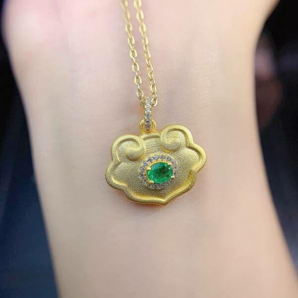 哥倫比亞祖母綠 吊墜