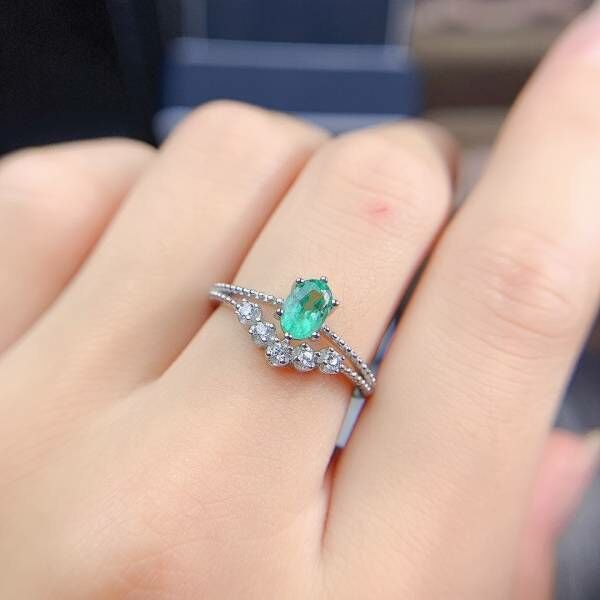 天然哥倫比亞祖母綠 戒指