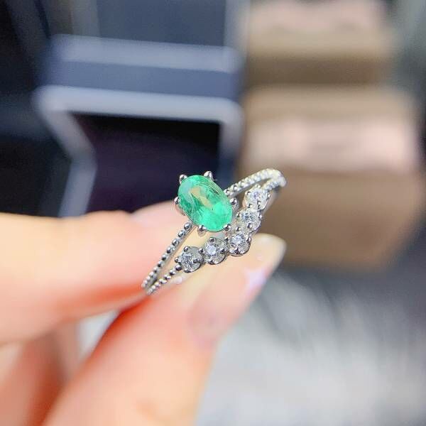 天然哥倫比亞祖母綠 戒指