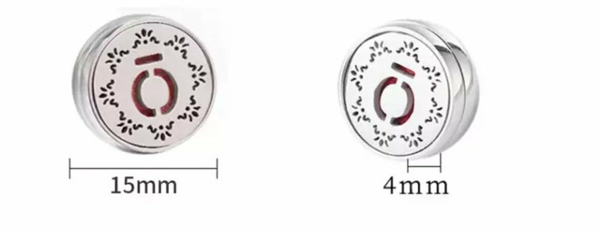 全城熱賣 - 15mm口罩香薰扣 (八角星) 配8塊擴香芯棉片(顏色隨機) 精油扣 香薰精油扣 口罩磁扣 口罩香薰夾 布口罩 空氣清新