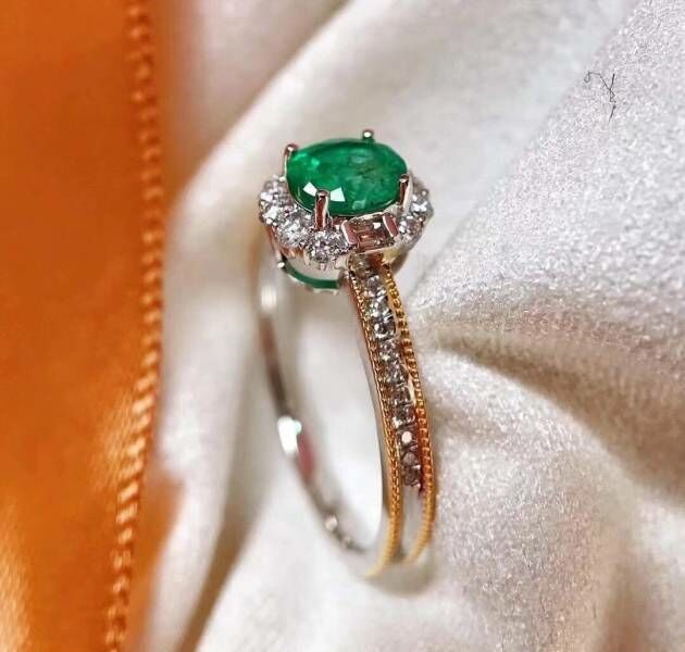 天然哥倫比亞祖母綠 戒指