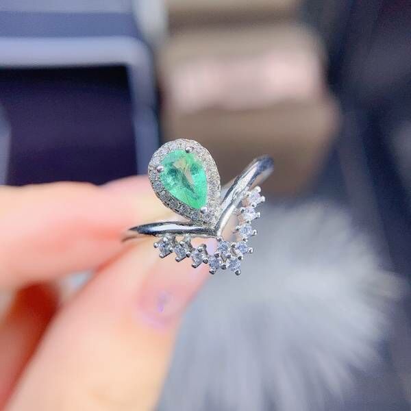 天然哥倫比亞祖母綠 戒指