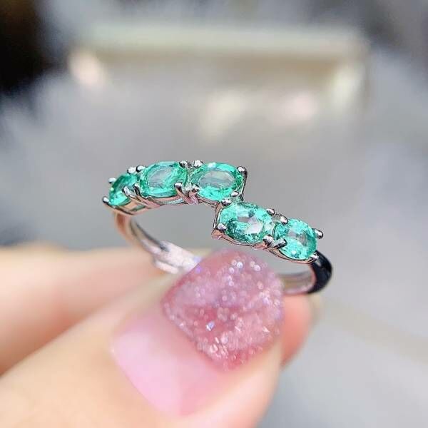 天然哥倫比亞祖母綠 戒指