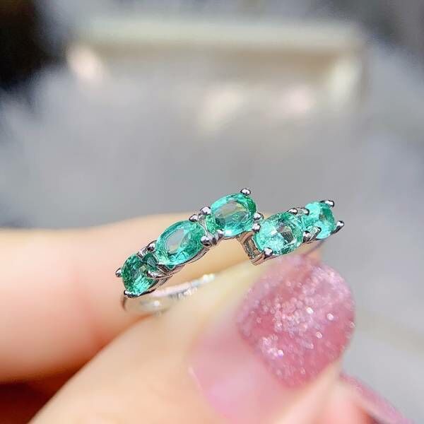 天然哥倫比亞祖母綠 戒指