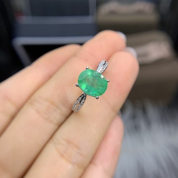 天然哥倫比亞祖母綠 戒指