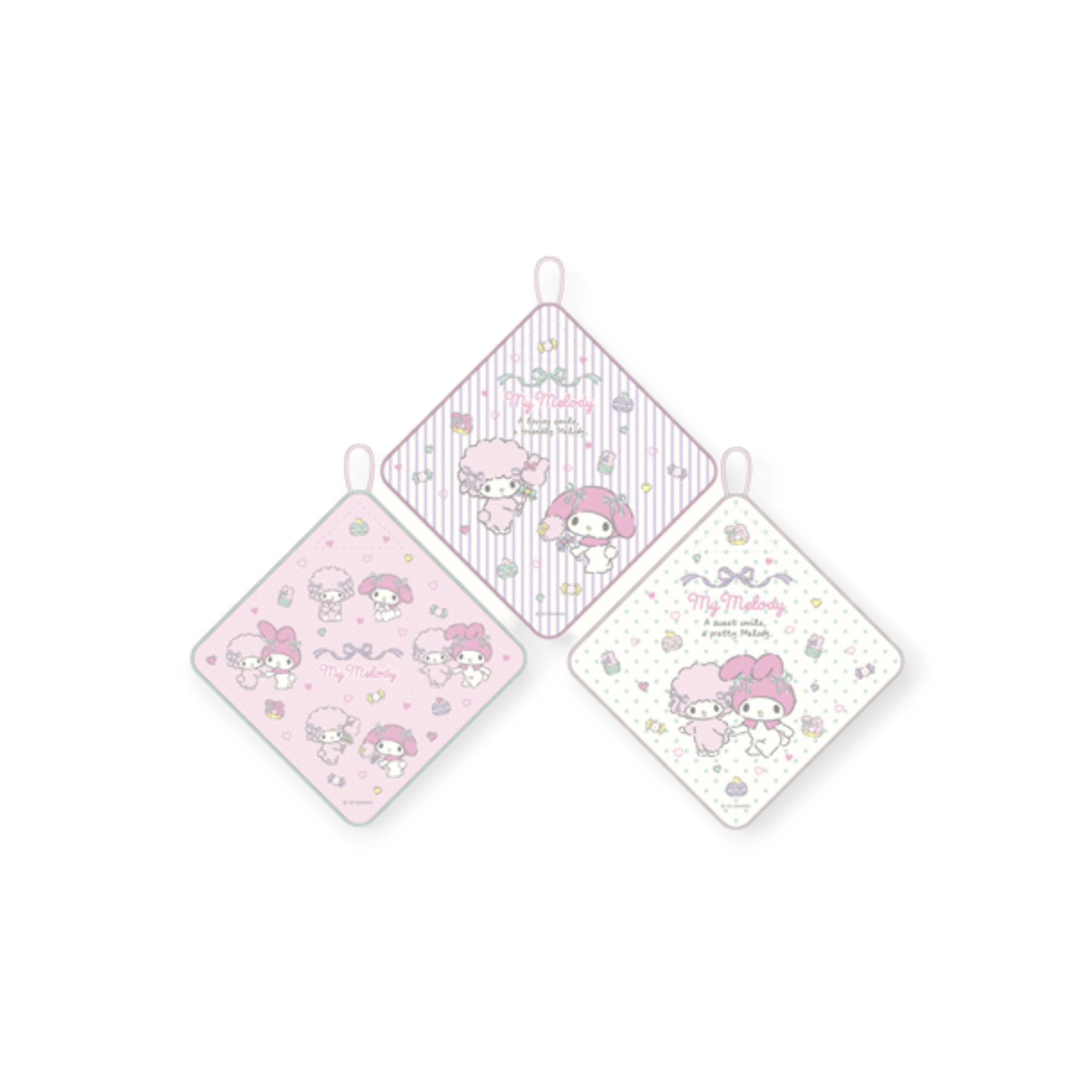 Melody 純棉擦手巾 3入