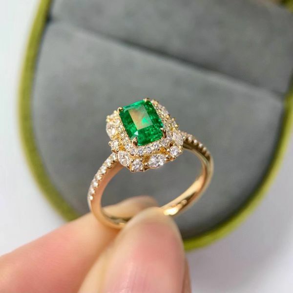 天然哥倫比亞祖母綠 戒指