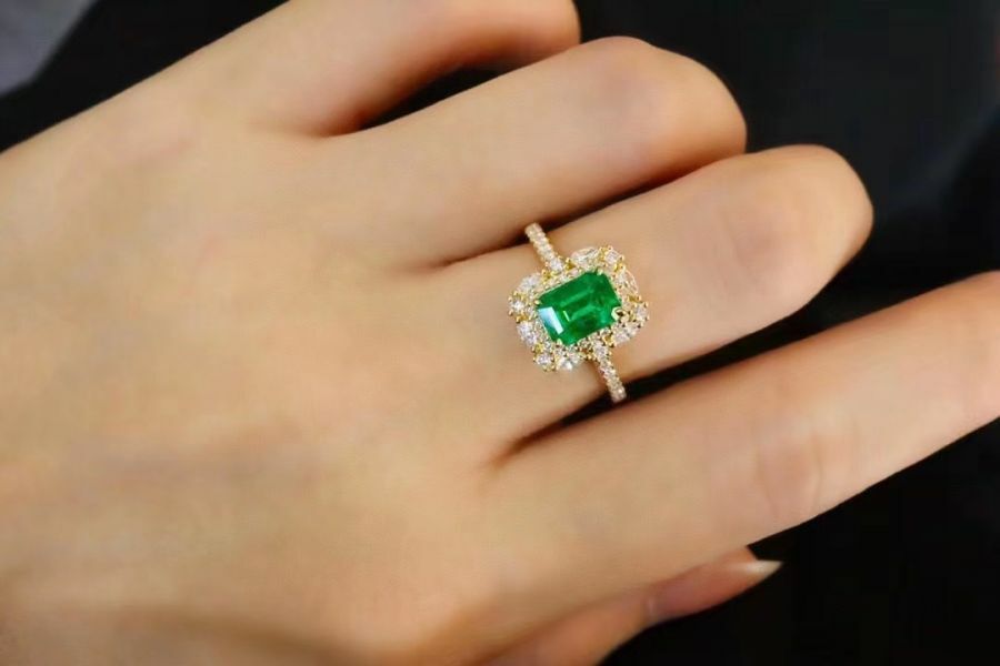 天然哥倫比亞祖母綠 戒指