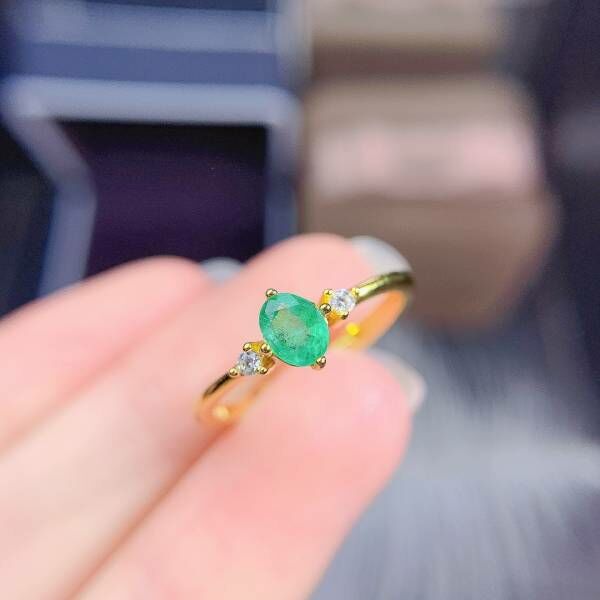 天然哥倫比亞祖母綠 戒指