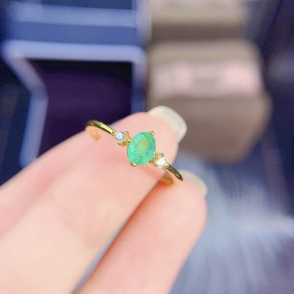 天然哥倫比亞祖母綠 戒指