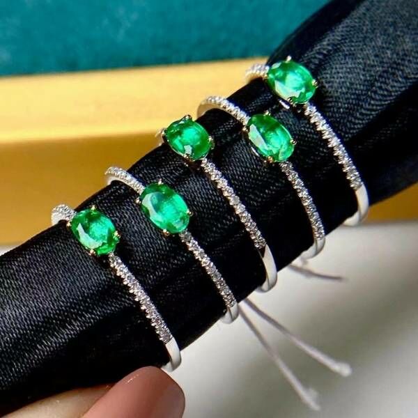 (11.13)天然哥倫比亞祖母綠 戒指