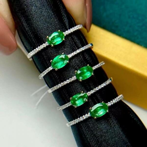 (11.13)天然哥倫比亞祖母綠 戒指