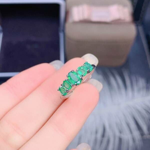 天然哥倫比亞祖母綠 戒指