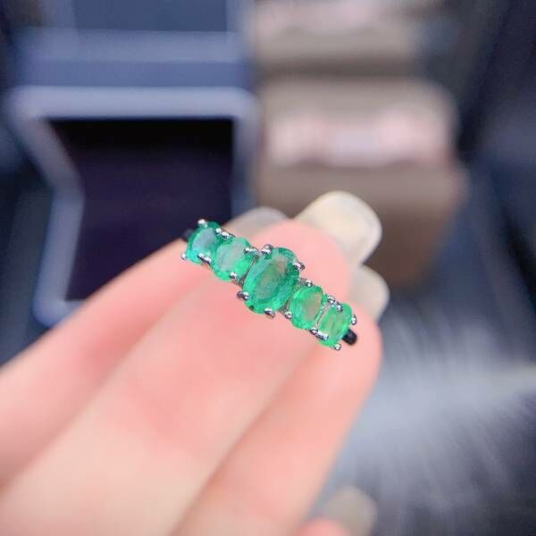 天然哥倫比亞祖母綠 戒指