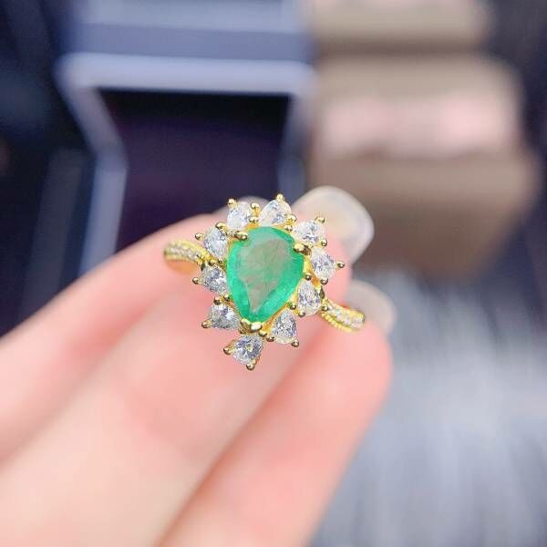 天然哥倫比亞祖母綠 戒指