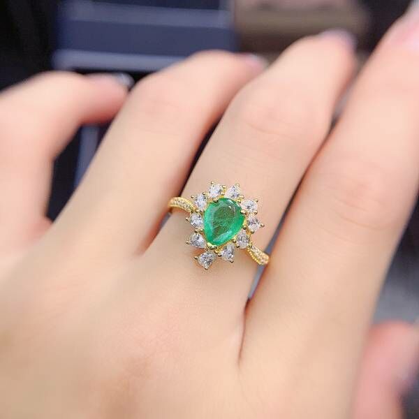 天然哥倫比亞祖母綠 戒指