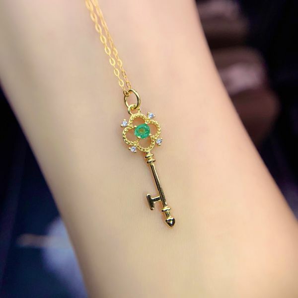 純天然哥倫比亞祖母綠 吊墜