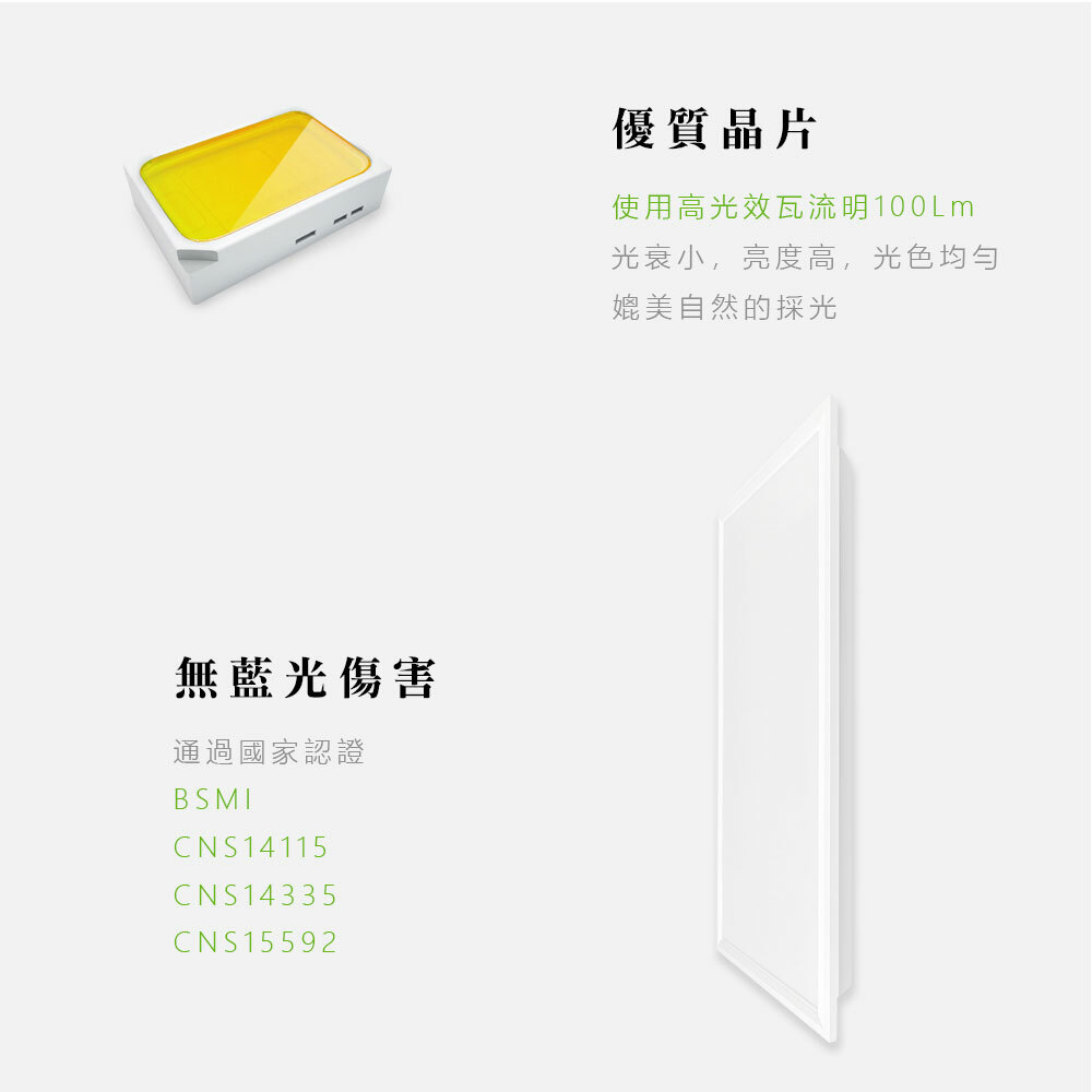 平板燈 36W 60X60cm無藍光傷害