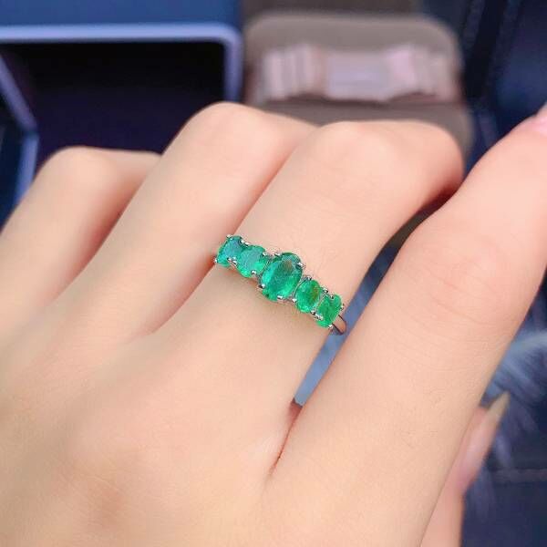 天然哥倫比亞祖母綠 戒指