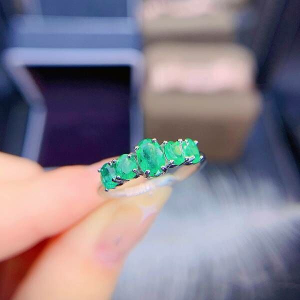 天然哥倫比亞祖母綠 戒指