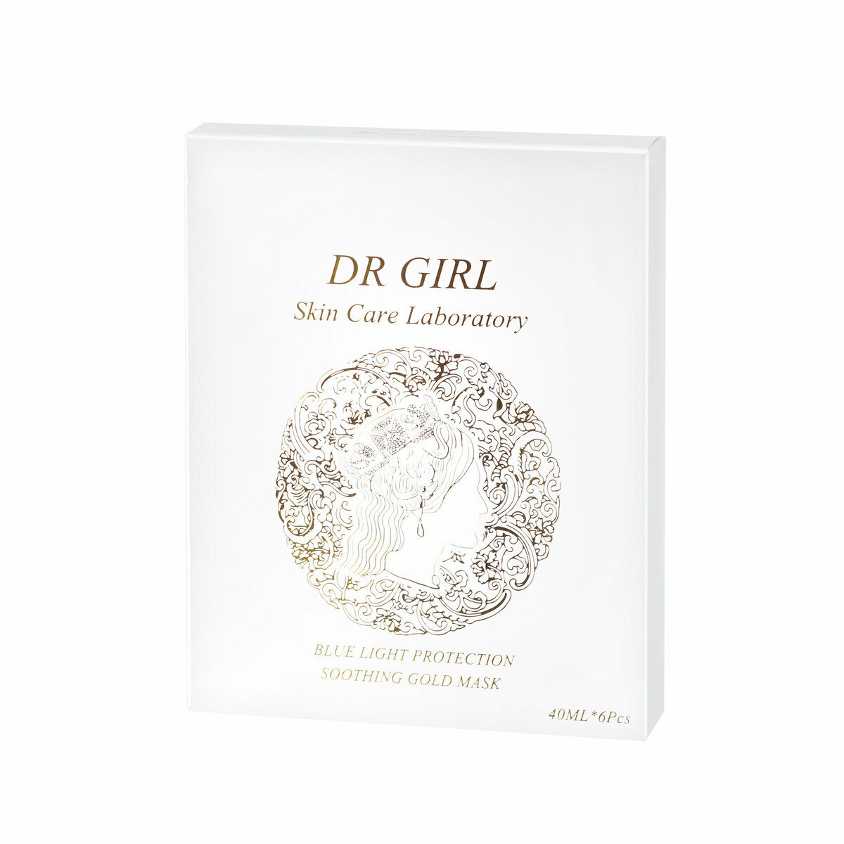 VENUSKY DR GIRL - 【周嘉儀推薦】DR GIRL 抗藍光保濕舒緩金箔面膜 (6片/盒)